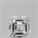 Natural Diamond 1.01 Carats, Asscher with  Cut, F Color, VS2 Clarity and Certified by GIA