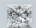 Natural Diamond 1.01 Carats, Princess with  Cut, G Color, VVS2 Clarity and Certified by GIA