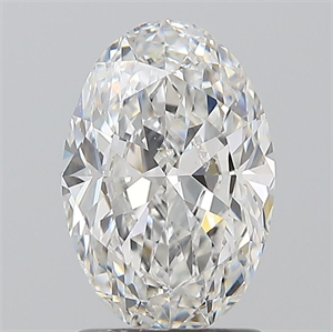 Picture of Natural Diamond 1.50 Carats, Oval with  Cut, F Color, SI1 Clarity and Certified by GIA