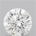 Lab Grown Diamond 0.96 Carats, Round with Ideal Cut, D Color, VS1 Clarity and Certified by IGI