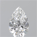 Diamante Natural 0.71 quilates, De pera , Color E, claridad VS1 y certificado GIA