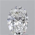 Natural Diamond 1.21 Carats, Oval with  Cut, G Color, VVS2 Clarity and Certified by GIA