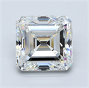 Natural Diamond 7.01 Carats, Asscher with  Cut, G Color, VS1 Clarity and Certified by GIA