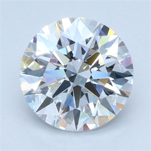 Picture of Lab Grown Diamond 1.02 Carats, Round with Ideal Cut, E Color, VS2 Clarity and Certified by IGI
