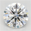 Lab Grown Diamond 2.42 Carats, Round with Excellent Cut, D Color, VVS1 Clarity and Certified by GIA
