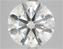 Natural Diamond 3.70 Carats, Round with Excellent Cut, I Color, SI1 Clarity and Certified by HRD