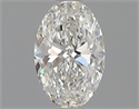 Natural Diamond 0.41 Carats, Oval with  Cut, F Color, VS1 Clarity and Certified by GIA