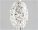 Natural Diamond 3.05 Carats, Oval with  Cut, G Color, SI2 Clarity and Certified by IGI