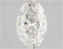 Natural Diamond 3.05 Carats, Oval with  Cut, G Color, SI2 Clarity and Certified by IGI