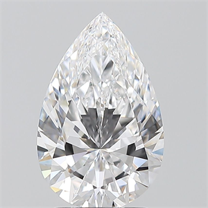 Picture of Natural Diamond 2.01 Carats, Pear with  Cut, D Color, VVS1 Clarity and Certified by GIA
