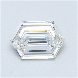 Picture of Natural Diamond 0.61 Carats, HEXAGONAL with  Cut, F Color, VS2 Clarity and Certified by GIA