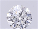 Natural Diamond 0.43 Carats, Round with Excellent Cut, H Color, SI1 Clarity and Certified by IGI