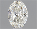 Natural Diamond 0.52 Carats, Oval with  Cut, H Color, VVS1 Clarity and Certified by GIA