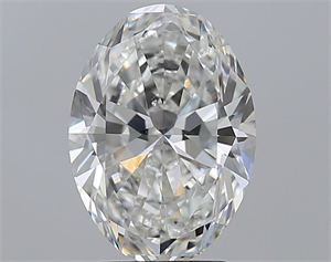 Foto Diamante Natural 3.01 quilates, Ovalado , Color F, claridad SI2 y certificado GIA de