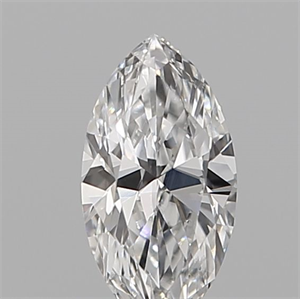 Picture of Natural Diamond 0.11 Carats, Marquise with  Cut, D Color, VVS1 Clarity and Certified by IGI