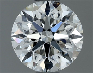 Picture of Natural Diamond 0.70 Carats, Round with Very Good Cut, F Color, VS2 Clarity and Certified by IGI
