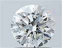 Natural Diamond 1.00 Carats, Round with Excellent Cut, H Color, SI2 Clarity and Certified by GIA