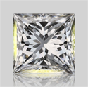 Natural Diamond 0.71 Carats, Princess with  Cut, F Color, VS2 Clarity and Certified by GIA