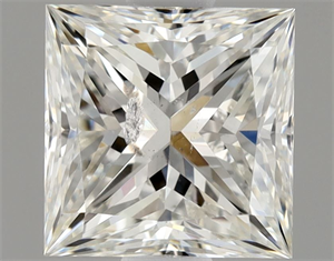 Picture of Natural Diamond 1.02 Carats, Princess with  Cut, G Color, SI2 Clarity and Certified by IGI
