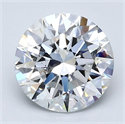 Natural Diamond 2.01 Carats, Round with Excellent Cut, D Color, SI1 Clarity and Certified by GIA