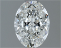 Natural Diamond 1.01 Carats, Oval with  Cut, G Color, VS2 Clarity and Certified by GIA