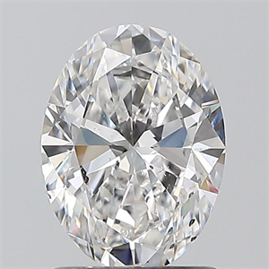 Foto Diamante Natural 1.20 quilates, Ovalado , Color F, claridad SI2 y certificado GIA de