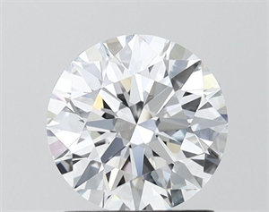 Picture of Lab Grown Diamond 1.30 Carats, Round with Ideal Cut, F Color, VVS1 Clarity and Certified by IGI