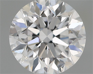 Picture of Natural Diamond 0.70 Carats, Round with Very Good Cut, D Color, SI2 Clarity and Certified by IGI