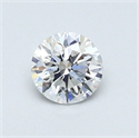 Diamante Natural 0.50 quilates, Redondo , Color D, claridad SI1 y certificado GIA