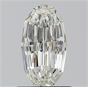 Natural Diamond 1.01 Carats, Oval with  Cut, J Color, SI1 Clarity and Certified by GIA