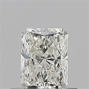 Picture of Natural Diamond 0.50 Carats, Radiant with  Cut, I Color, VS2 Clarity and Certified by GIA