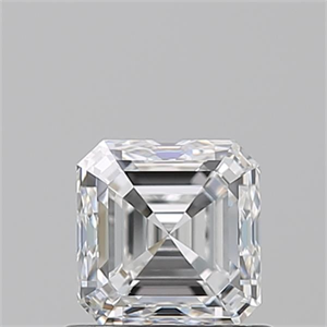 Foto Diamante Natural 0.90 quilates, Asscher , Color E, claridad VVS2 y certificado GIA de