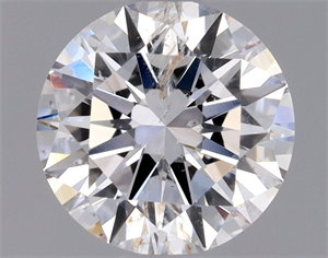 Picture of Natural Diamond 1.01 Carats, Round with Very Good Cut, E Color, SI2 Clarity and Certified by IGI