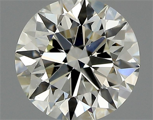 Picture of Natural Diamond 0.81 Carats, Round with Excellent Cut, J Color, VS2 Clarity and Certified by GIA