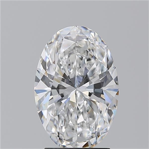 Picture of Natural Diamond 2.52 Carats, Oval with  Cut, E Color, VS2 Clarity and Certified by GIA