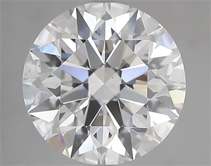 Picture of Natural Diamond 4.26 Carats, Round with Excellent Cut, E Color, VS2 Clarity and Certified by GIA