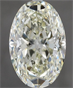Natural Diamond 2.50 Carats, Oval with  Cut, L Color, VVS1 Clarity and Certified by GIA