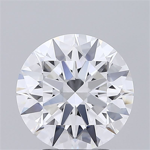 Picture of Lab Grown Diamond 3.15 Carats, Round with Excellent Cut, D Color, VVS2 Clarity and Certified by GIA