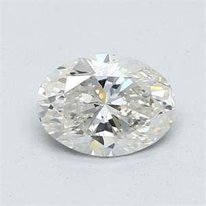 Picture of Natural Diamond 0.90 Carats, Oval with  Cut, H Color, SI2 Clarity and Certified by GIA