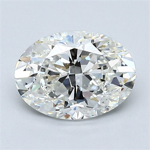 Picture of Natural Diamond 1.51 Carats, Oval with  Cut, H Color, SI1 Clarity and Certified by GIA