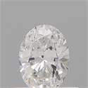 Natural Diamond 0.31 Carats, Oval with  Cut, D Color, I1 Clarity and Certified by GIA