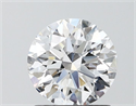Lab Grown Diamond 1.25 Carats, Round with Ideal Cut, D Color, VVS2 Clarity and Certified by IGI