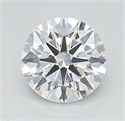 Lab Grown Diamond 1.02 Carats, Round with Ideal Cut, D Color, VVS1 Clarity and Certified by IGI