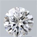 Natural Diamond 1.01 Carats, Round with Excellent Cut, G Color, I1 Clarity and Certified by GIA