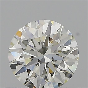 Picture of Natural Diamond 0.51 Carats, Round with Excellent Cut, K Color, IF Clarity and Certified by GIA