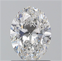 Natural Diamond 1.20 Carats, Oval with  Cut, E Color, SI1 Clarity and Certified by GIA