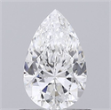 Natural Diamond 0.57 Carats, Pear with  Cut, F Color, SI1 Clarity and Certified by GIA