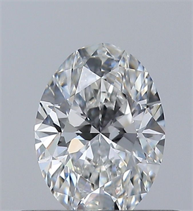 Picture of Natural Diamond 0.41 Carats, Oval with  Cut, F Color, VVS2 Clarity and Certified by GIA