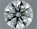 Natural Diamond 0.51 Carats, Round with Excellent Cut, J Color, SI1 Clarity and Certified by GIA