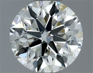 Picture of Natural Diamond 0.51 Carats, Round with Excellent Cut, J Color, SI1 Clarity and Certified by GIA